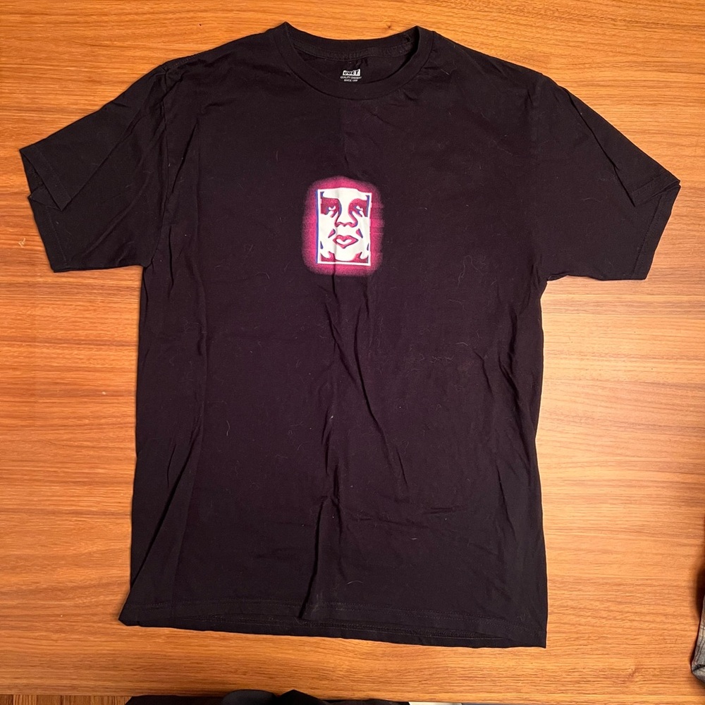 Obey Black T-Shirt Graphic